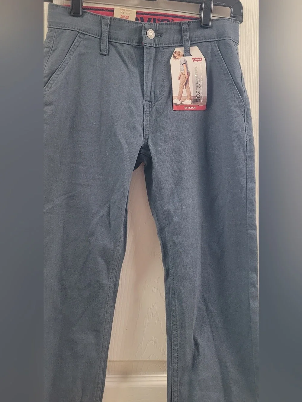 Boy's Gray Levi's 502 Chino Stretch Pants